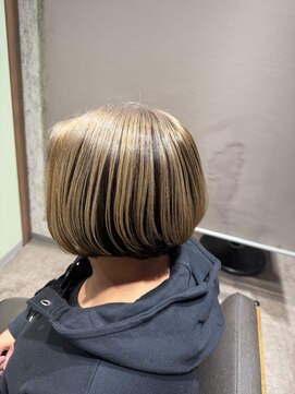 *バッサリグラボブ×アンブレラカラー*