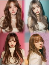 透明感ブリーチダブルカラー/インナーカラーお任せ下さい♪カット+カラー¥6600~【ブリーチダブルカラー】