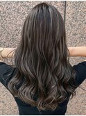 大人レイヤーカット白髪ぼかし脱白髪染め40代50代60代