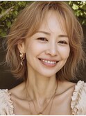 大人女性レイヤーボブ