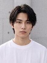 アル あびこ(aru.) 【メンズ】色気漂うシャドウパーマ◎大人のこなれセンターパート