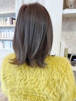 キャアリー(Caary)&nbsp;福山市美容室Caary透明感グレージュカラーイルミナカラー