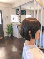 リンネ ヘアサロン(linne hairsalon)&nbsp;グレイカラー×ショートボブ