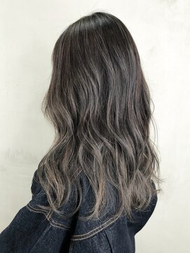 アルバム 銀座(ALBUM GINZA) ハイライトグレー_フリンジウェーブココアブラウン_ba298002