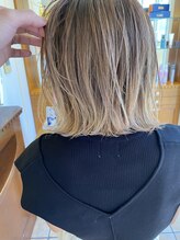 スニップ(Snip) 10代20代30代大人可愛い切りっぱなしボブ_バレイヤージュ