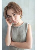 前髪かき上げイメチェンイヤリングカラーラベンダーカラーくびれ
