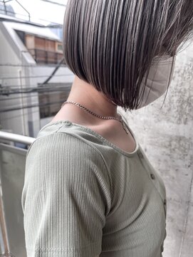 アルカナ 原宿表参道(ARCANA) グレージュハイライト　コントラストハイライト　ボブ