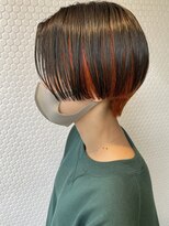 エル(EL by green)&nbsp;(akiko)ハンサムショート×インナーオレンジカラー