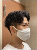スパイラルパーマセンターパート