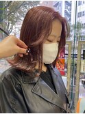 【韓国ヘア】透け感チェリーブラウン　zest吉祥寺　青木桜