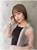 【春日美月】どこから見ても綺麗な切りっぱなしbob×髪質改善