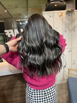 ラフ(LAFF) #黒髪#ボブルフ#ネビージュ#小顔#ワンレン