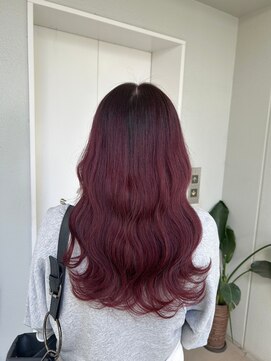 ガリカ シーム(Gallica/SEAM) 【桑原雪音】韓国風ゆるふわロング/艶髪大人ピンクブラウン