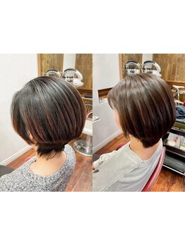 頭皮や髪に優しい薬剤を使用しているので口コミの通り好評★ベテランスタイリストの高い技術力にお任せ！