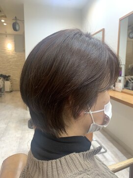 リアン 大森店(Rian) 自然なショートヘア×40代柔らかいブラウンカラー