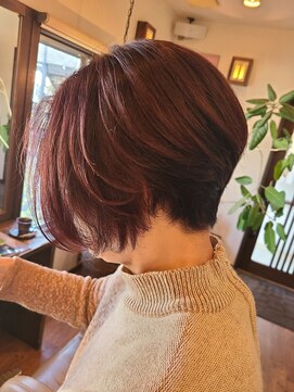 アンクールヘアー(un coeur hair) 前下がりオシャレショートボブ!