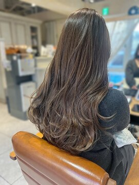 ラボヌールヘアーリアン 川越店(La Bonheur hair Lien) グレージュ/透明感カラー/艶ロング