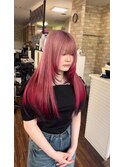 Pink Gradation End Red