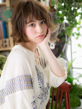 カバーヘア ブリス 戸田公園西口店(COVER HAIR bliss) くせ毛風ニュアンスパーマ外ハネボブh3戸田公園20代30代40代