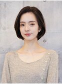 20代30代40代/大人美人ショートボブ/ひし形/ワンカールパーマ