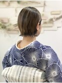 ショートさんのキレイめ浴衣アレンジ