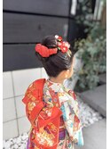 七五三☆かわいい新日本髪♪着付けも承ります