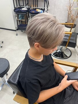 アリープパロット(ALEAP parrot) メンズ/ミルクティーベージュ/ニュアンスパーマ