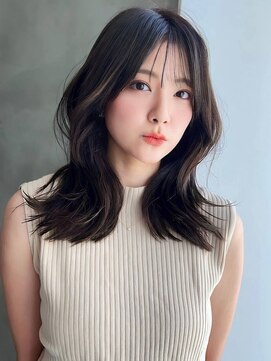 ソヨン 豊田市駅店(SOYON) 黒髪シースルーバング×女っぽくびれヘア