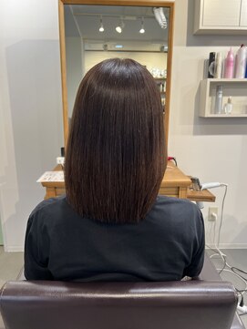 アンクル(ancre) 艶髪ストレート×ミディアム×エイジング×髪質改善【広島】