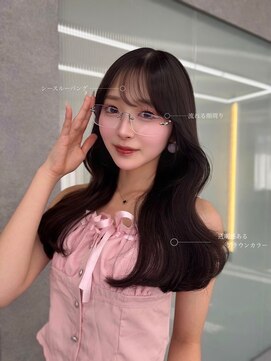 ボタン ハカタ(VOTAN hakata) 博多/天神/韓国ヘア/顔周りカット/ブラウンカラー