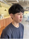 【loje】メンズマッシュショート/ナチュラルパーマ/アッシュ