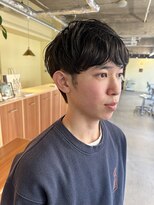 ロジェ(loje) 【loje】メンズマッシュショート/ナチュラルパーマ/アッシュ