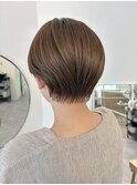 ショートカット×アッシュベージュ