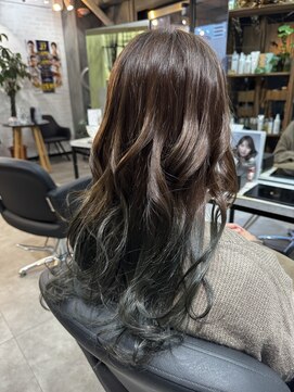 クラッチバイシオンアグリゲイト(CLUTCH by Zi-on aggregate) エンドカラー×ディープグリーン