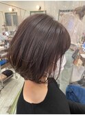 丸みボブヘア