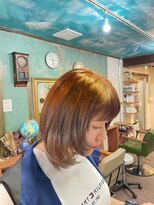 ピエスデシュブー(piece des cheveux)&nbsp;ブリーチなしデザインカラー　グラデーション　毛先　袖