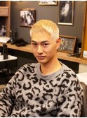 アップバング風束感ショートツーブロックオシャレ感