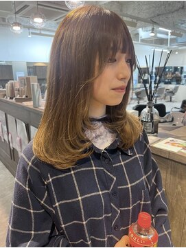 ルチア パリ(Luccica PARIS) Olive beige × layer cut