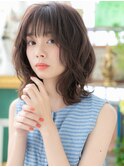 ★抜け感外ハネくびれヘアミディアムウルフカット20代30代★1