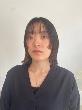 イーチ 吉祥寺(EACH) 【上條実織】ぱつっとロブと顔まわりカット◎
