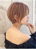 ショートボブ髪型30代40代50代前髪あり前髪無し面長丸顔西