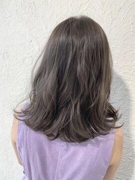 バランス 原宿 表参道(balance) 【髪質改善】赤みをおさえたオリーブグレージュ×ラフウエーブ