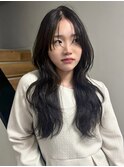 レイヤーカットシャギーレイヤーロングレイヤー暗髪
