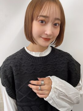 大人ガーリー/ミニボブレイヤー/ミディアムレイヤーカット/仙台