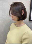 中顔面短縮&小顔にみえるボブ