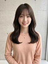 ワトワ 西田辺店(WAtoWA) 大人可愛い韓国風ロングウェーブ小顔カット透明感カラー