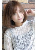 シンプルでかわいいワンカールボブ