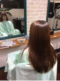 縮毛矯正ストレートロング