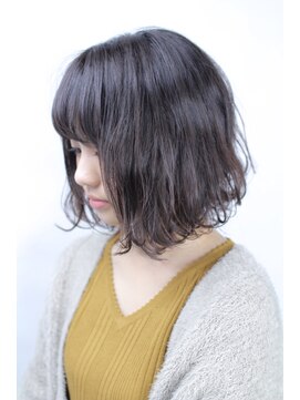 スパ ヘアーデザイン(SPA hair design) くせを活かした切りっぱなしボブ