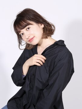 デイジー インデックスヘア 大島店(DAISY index hair) 耳かけ 毛先パーマ 着物　クールショート　ピンクベージュ